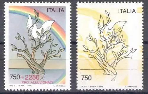 1995 Italienische Republik, Pro Alluvionati ohne roten Aufdruck, Nr. 2137A - postfrisch**