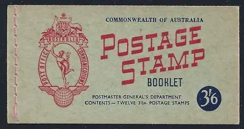 1953 Australien - Stanley Gibbons BLIBRETTO SB32a Elisabetta