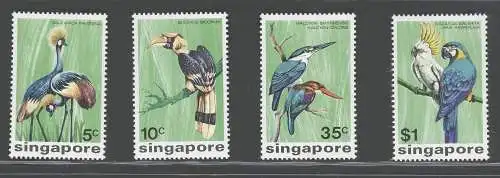1975 SINGAPUR, Yvert Nr. 235/238 - 4 Werte - Vögel - postfrisch**