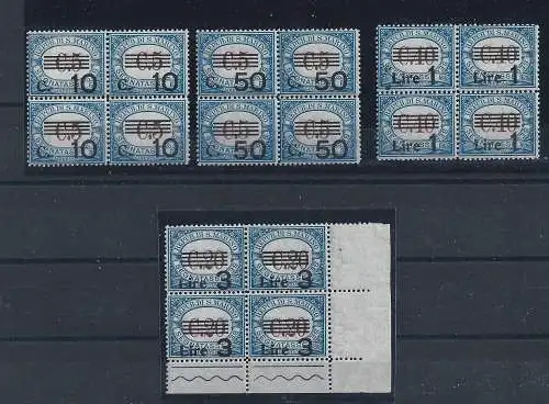 1940 SAN MARINO, Steuern Nr. 60/63 - Neue Briefmarken - VIERTEL