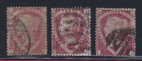 1870 GROSSBRITANNIEN/GREAT BRITAIN - Nr. 50 1p1/2 rot GEBRAUCHT - PREIS PRO EINZELPERSON