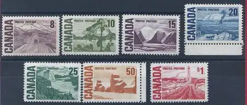 1967-72 KANADA - Yv. 383-389 Normal 7 mnh Werte/**