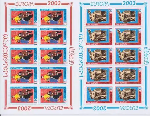 2003 EUROPA CEPT Georgien Nr. 2 Minifos. Kunstplakate postfrisch**
