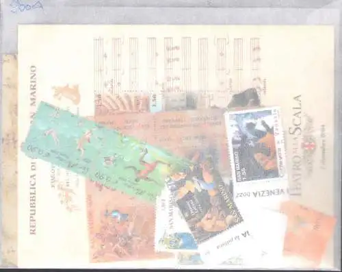 2004 San Marino, neue Briefmarken, Vollständiges Jahr 32 Werte + 3 Blätter - postfrisch**