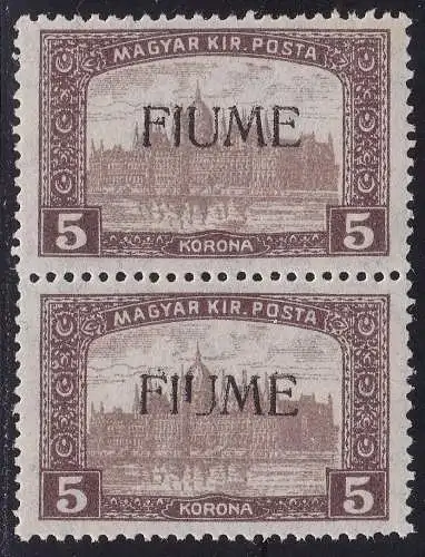 1918-19 Fluss, Nr. 20 5k. hellbraun und hellbraun postfrisch/** paar