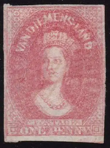 1857 TASMANIEN - SG Nr. 26 - 1d. hellrot-braun - UNBENUTZT