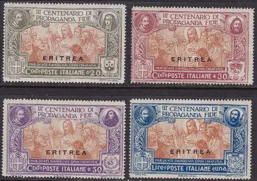 1923 ERITREA, Nr. 61/64 4 MNH/** Werte