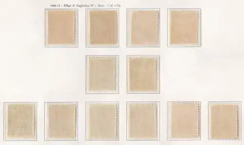 1906-08 LUXEMBURG, Nr. 74/85, Bildnis von Wilhelm IV., 12ERer Set, postfrisch**