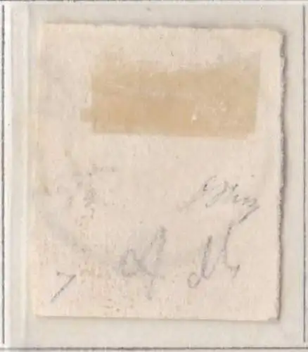 1859 - 63 LUXEMBURG - Nr. 7 12 1/2c. rosa GEBRAUCHT Abkürzung Oliv