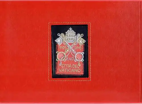 2019 Vatikan - Briefmarke + Stoffumschlag - Die Briefmarke GIBT ES NUR IM ORDNER - 90. Stiftung 1929-2019 postfrisch**+ gebraucht
