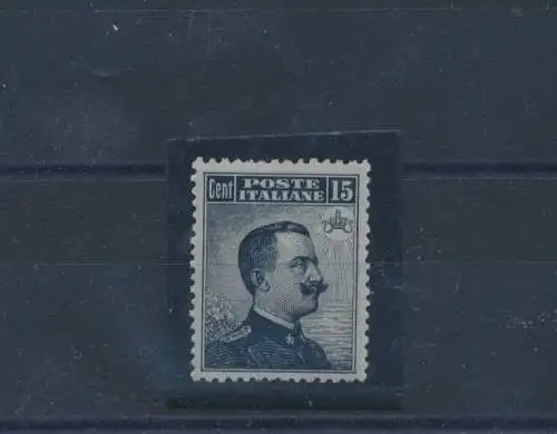 1909 Königreich, Michetti klein 15 Cent, Druckdruck, Mitte Nr. 86 MNH** Zertifikat - Raybaudi Expertise