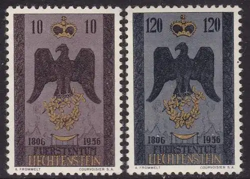 1956 LIECHTENSTEIN, Nr. 313/314 postfrisch/**