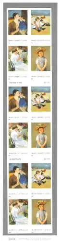 2003 USA, Mary Cassatt Gemäldekunst, Minifol Typ Booklet 20 mnh-Werte**