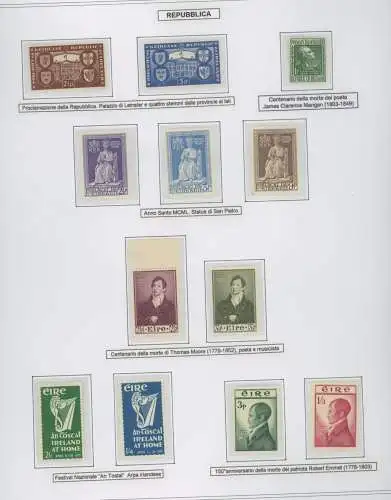1949/1982 IRLAND REPUBLIK - Einheitliche Nr. 110/486 Euro 1.075 mnh**