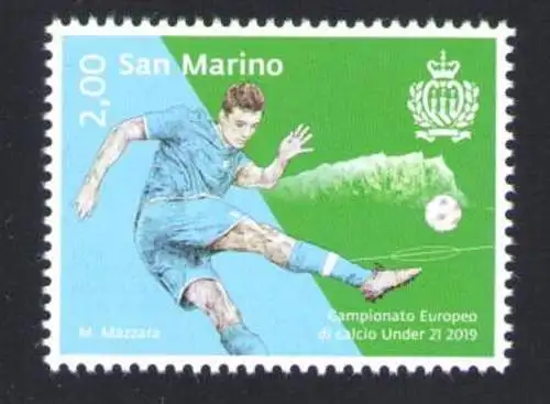 2019 San Marino U21-Europameisterschaft - 1 postfrisch Wert**