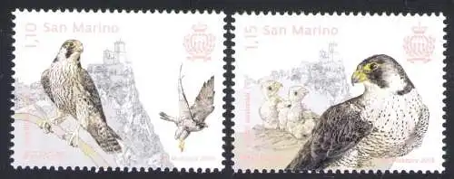 2019 San Marino Europa Cept - Vögel 2 mnh Werte**