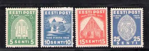 1936 Estland - Kreuzgang St. Birgitta Nr. 146/149 3 postfrisch Werte**