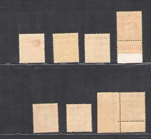 1926-30 Dänemark, Dänemark, Steuern Briefmarken überdruckt Porto Nr. 1-7 mnh**