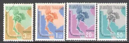 1965 Thailand - SG 529-532 - UPU - 4 MNH-Werte**