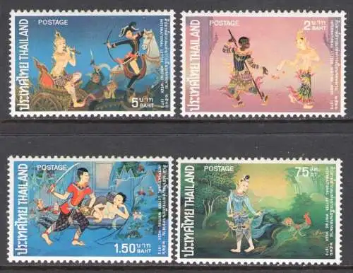 1973 Thailand - SG 776-779 - Korrespondenzwoche - 4 mnh-Werte**