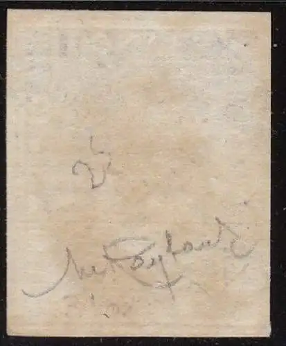 1862 SCHWEIZ, Einheitlicher Katalog Nr. 25 - 2 graue Rappen - signiert Raybaudi