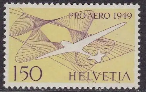 1949 SCHWEIZERISCHE, Luftpost Nr. 44 Pro Aero - MNH**