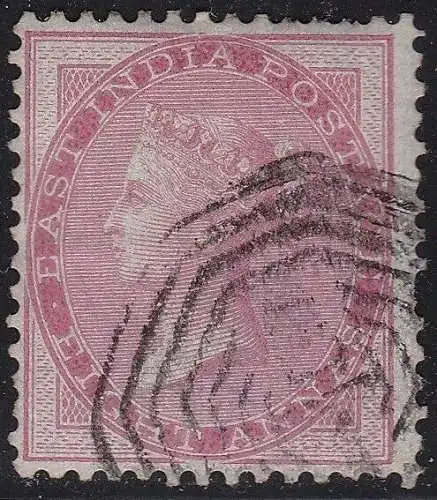 1856-64 INDIEN, SG 49 8a. Karminschaufeln gebraucht