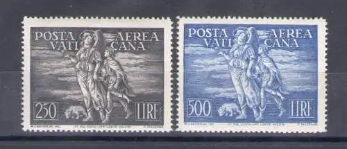 1948 Vatikan, neue Briefmarken, komplettes Jahrgang 2 val di Air Post post post post post mnh ** Garantiezertifikat