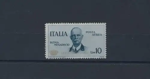 1934 Königreich Italien - Flugdienst - 10 Lire Schieferkrone - MNH** Ballffi-Zertifikat - Unterschrift Diena - Bolaffi