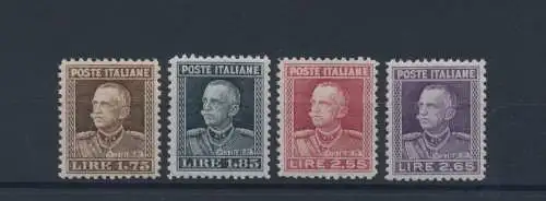 1927 KÖNIGREICH - Nr. 214/217, Bildnis Vittorio Emanuele III, MNH** - AUSGEZEICHNETE QUALITÄT