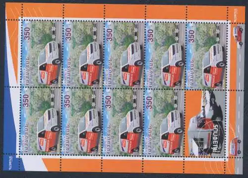 2013 EUROPA CEPT, ARMENIEN, 1 Minifil mit 9 Werten + 1 Anhang, Postfahrzeuge, postfrisch**