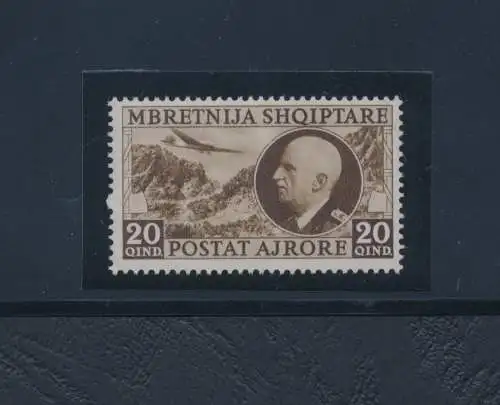 1939 ALBANIEN, italienische Besatzung, Bildnis von Vittorio Emanuele III und Landschaft, postfrisch **