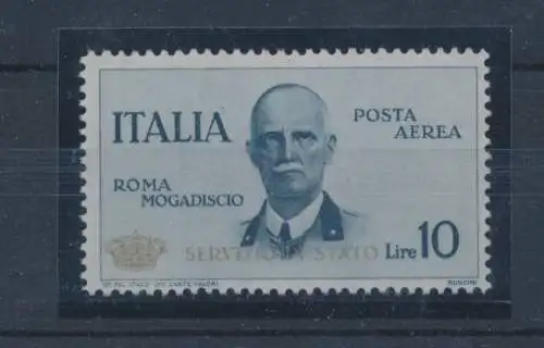 1934 Königreich Italien - Flugdienst - 10 Lire Schieferkrone - MNH** Raybaudi-Zertifikat