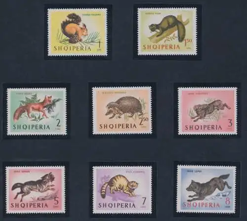 1964 ALBANIEN, Tiere, Nr. 815/22, postfrisch**