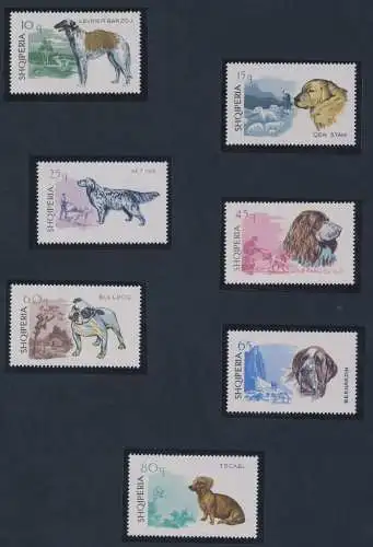 1966 ALBANIEN, Hunde - Nr. 1104/10, postfrisch**