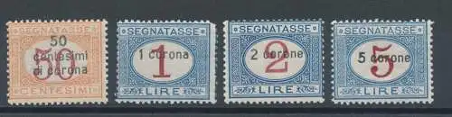 1922 Dalmatien, Signatasse Nr. 1/4,4 MNH Werte**