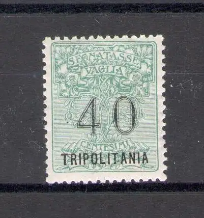 1924 TRIPOLITANIEN, Vaglia-Steuern, 40 grün Großbuchstaben, postfrisch**