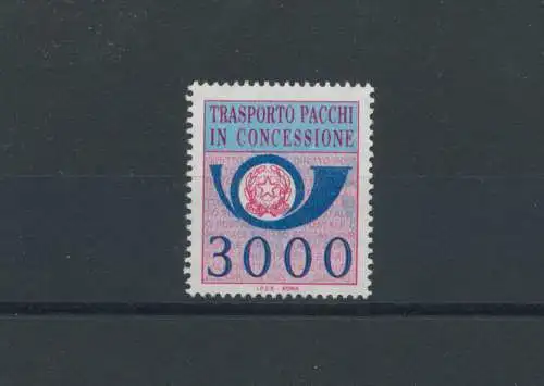 1984 Italien - Republik, Dienstleistungen - Konzessionierter Pakettransport, 1 Wert, Nr. 22, postfrisch **