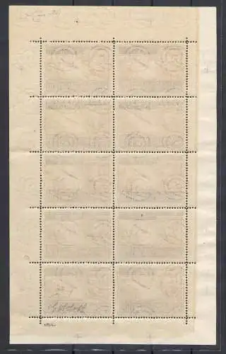 1947 SAN MARINO, amerikanisches Minifil, Nr. 15 - Signiert von Giulio Bolaffi und Garantiestempel - wunderschön ohne Falten - postfrisch ** Raybaudi Goldzertifikat