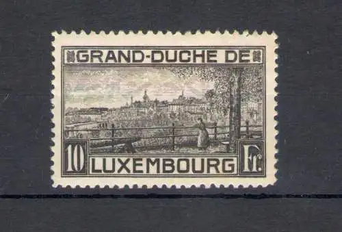 1923 LUXEMBURG, Nr. 141, Stadtansicht Luxemburg, postfrisch**