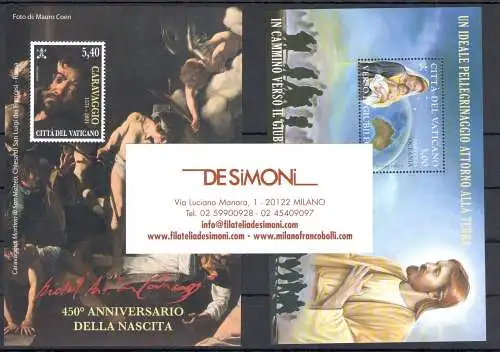 2021 Vatikan, Vollständiges Jahrgang 23 Werte + 5 Blätter + 1 Weihnachtsbuch, neue und perfekte Briefmarken - postfrisch **