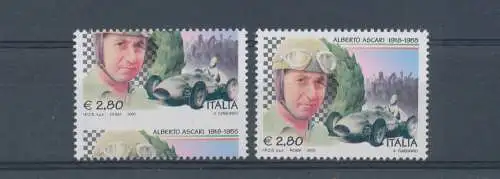 2005 Italienische Republik, Euro 2,80 Ascari verschobene Verzahnung, Nr. 2880Ba, postfrisch**