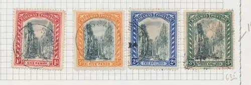 1901 BAHAMAS - SG 58/61 - Queen's Staircase - Nassau - 4 Werte - GEBRAUCHT