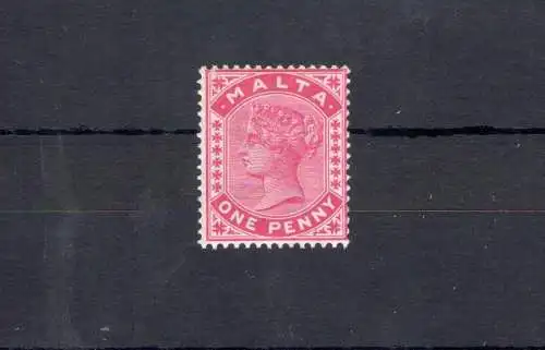 1885 MALTA, Stanley Gibbons Nr. 21 - 1 Penny Rose - postfrisch**