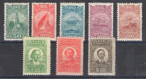 1929-41 Brasilien - Luftpost - Yvert Nr. 17/24 - 8 MH Werte*