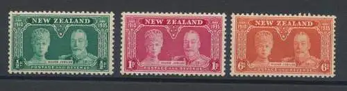 1935 NEUSEELAND - Stanley Gibbons Nr. 573/75 - Silberjubiläum - MLH*