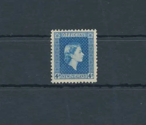 1954-63 NEUSEELAND - Stanley Gibbons O164a - Auf der gummierten Seite bedruckt - Elisabetta II - POSTFRISCH**