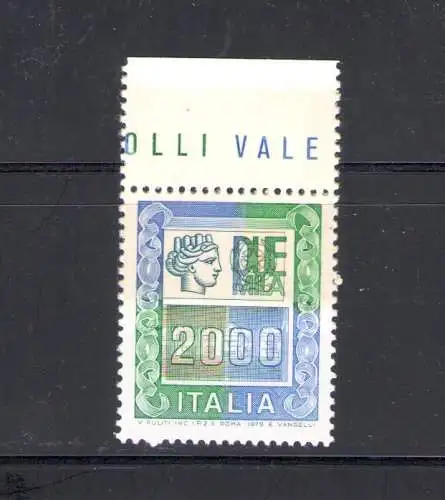 1978 Italien - Republik, 2000 Lire hohe Werte, Sammelkarte, Nr. 1439b - postfrisch**
