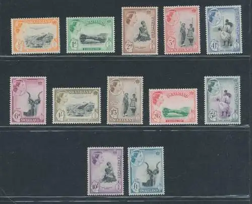 1956 SWASILAND - Stanley Gibbons Nr. 53/64 - 12 Werte - postfrisch**
