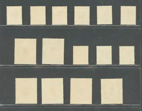 1922-24 Tanganjika - Stanley Gibbons Nr. 74/88a - Giorgio V - Giraffen - 15 Werte - Komplette Serie - MLH*